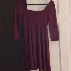 Maroon short dress